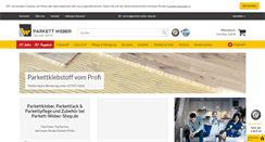 Desktop Screenshot of parkett-weber-shop.de
